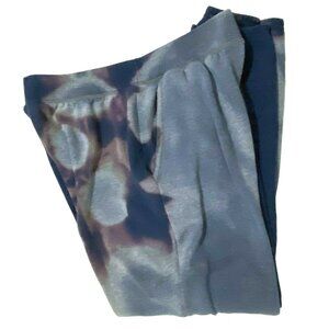 Custom Bleach Tie‎ Dye Sweatpants Size 0X Blue Athleisure Athletic Loungewear